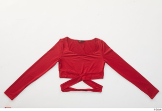 Clothes   290 casual red long sleeve t shirt…